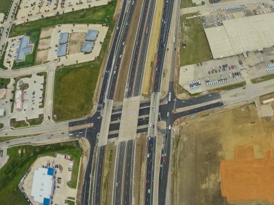 I-35W at Golden Triangle Blvd. looking south