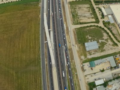 I-35W between Golden Triangle Blvd. and Heritage Trace Pkwy. looking south