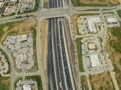 I-35W at Heritage Trace Pkwy. looking south