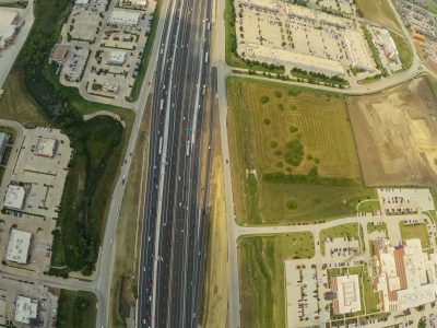I-35W between N Tarrant Pkwy. and Heritage Trace Pkwy. looking north