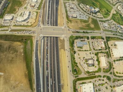 I-35W at Heritage Trace Pkwy. looking north