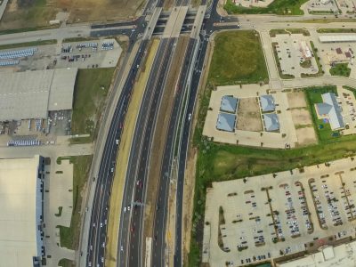 I-35W at Golden Triangle Blvd. looking north