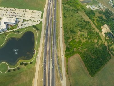 I-35W between Alliance Blvd. and Eagle Pkwy. looking north