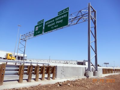 I-35W between Golden Triangle Blvd. and Keller Hicks Rd.