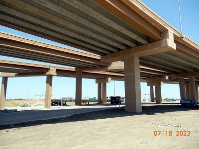Work at the I-35W/SH 170 interchange