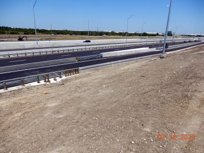 Work on I-35W between SH 170 and Westport Pkwy. 