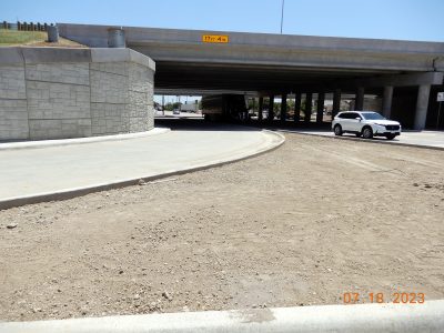 Work on Westport Pkwy. at I-35W