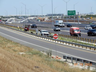Work on I-35W between SH 170 and Westport Pkwy. 