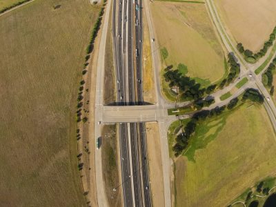 I-35W at Alliance Blvd. looking south
