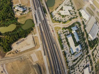 I-35W just north of Westport Pkwy. looking south