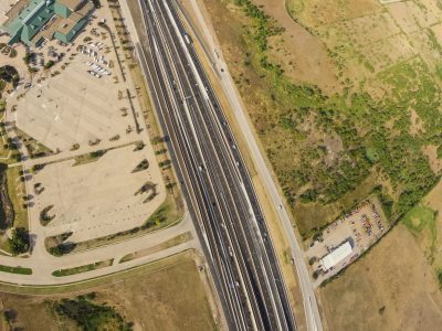 I-35W between SH 170 and Westport Pkwy. looking south