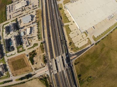 I-35W at Keller Hicks Rd. looking south