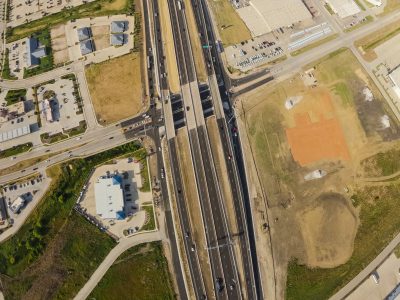 I-35W at Golden Triangle Blvd. looking south