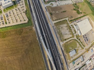 I-35W between Golden Triangle Blvd. and Heritage Trace Pkwy. looking south