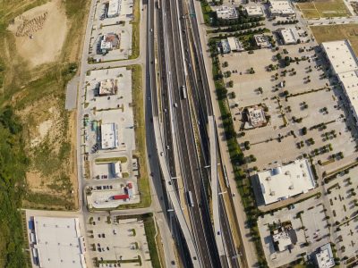 I-35W between N Tarrant Pkwy. and Heritage Trace Pkwy. looking north