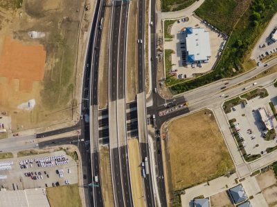 I-35W at Golden Triangle Blvd. looking north