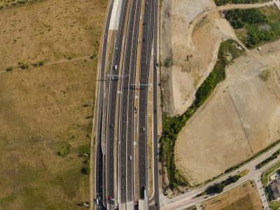 I-35W at Keller Hicks Rd. looking north