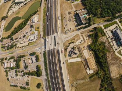I-35W at Westport Pkwy. looking north