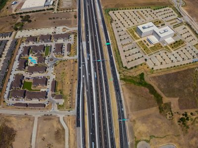 I-35W between Heritage Trace Pkwy. and Golden Triangle Blvd. looking north