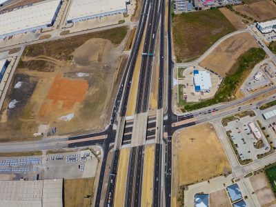 I-35W at Golden Triangle Blvd. looking north