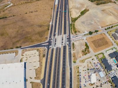 I-35W at Keller Hicks Rd. looking north