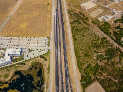 I-35W between Alliance Blvd. and Eagle Pkwy. looking north