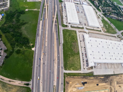 I-820 between Beach St. and Haltom Rd. looking east 