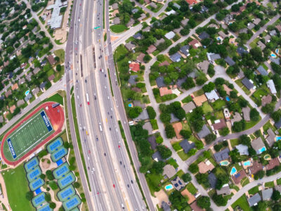  I-820 at Holiday Ln. looking east