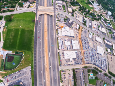 SH 121/183 at Brown Trail looking east