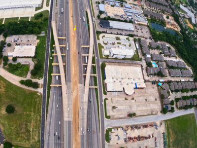 SH 183 between Westpark Way and Industrial Blvd. (FM 157) looking east