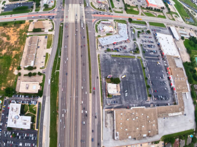 SH 183 at Industrial Blvd. (FM 157) looking east