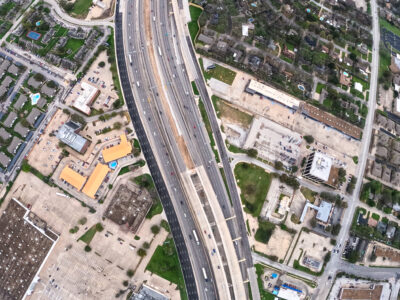 SH 121/183 between Bedford Euless Rd. and Precinct Line Rd. looking east