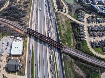 I-820 at UPRR looking east 