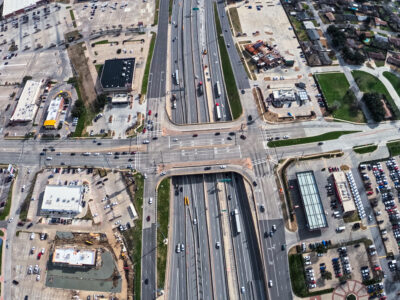 I-820 at Rufe Snow Dr. looking east 