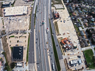 I-820 at between Rufe Snow Dr. and Holiday Lane looking east 