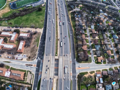 SH 121/183 at Norwood Dr. looking east 