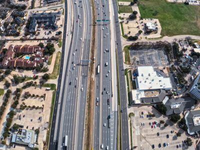 SH 121/183 approaching Hospital Pkwy. looking east 