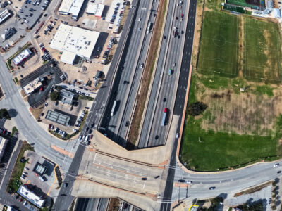 SH 121/183 at Bedford Rd. looking west.