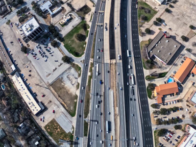 SH 121/183 approaching Bedford Euless Rd.  looking west.