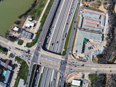 I-820 at Denton Hwy 377 looking west.