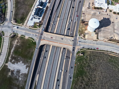 I-820 at Haltom Rd. looking west.