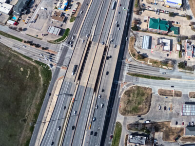 I-820 at Beach St. looking west.