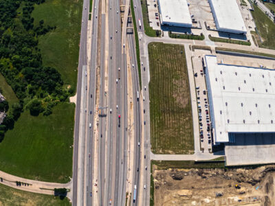 I-820 between Beach St. and Haltom Rd. looking east