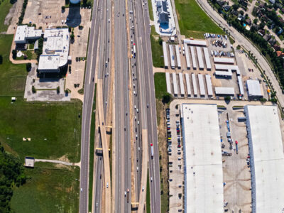  I-820 between Beach St. and Haltom Rd. looking east