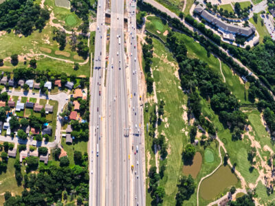 I-820 between Denton Hwy. 377 and Iron Horse Blvd. looking east