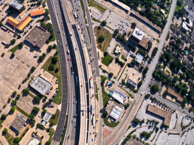 SH 121/183 at Bedford Euless Rd. looking east