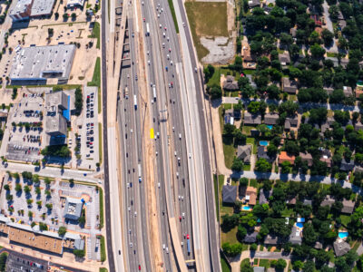 SH 121/183 between Bedford Euless Rd. and Precinct Line Rd. looking east 