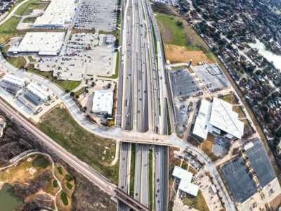 I-820 at Iron Horse Blvd. looking east