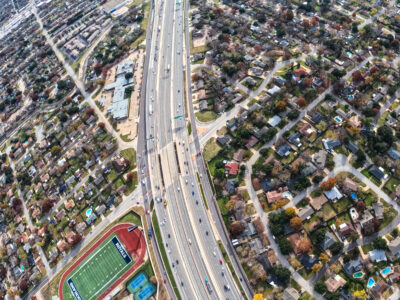I-820 at Holiday Ln. looking east