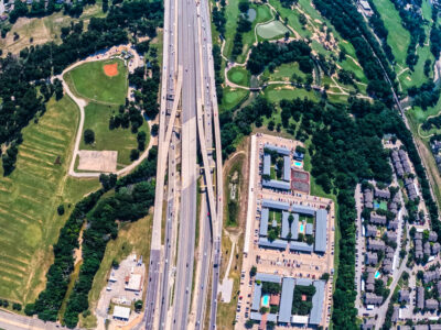I-820 just east of Denton Hwy. 377 looking east